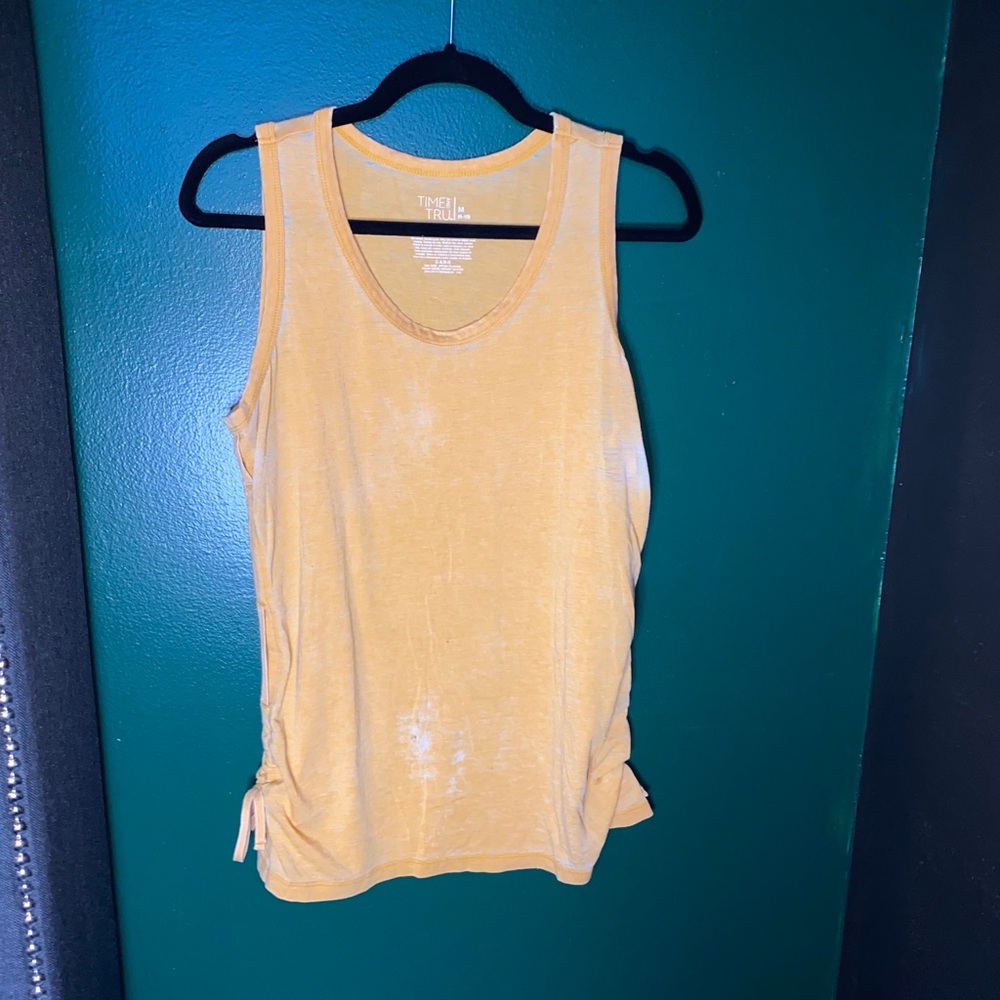 Time and Tru Xtra Distressed Orange Tank